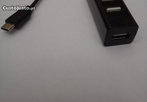 HUB USB-C 4 portas Usb 2.0 Novo