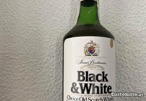 Garrafa de whisky black White antiga