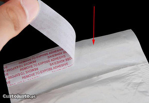 5pcs Sacos Envelopes Bolha Poly Brancos