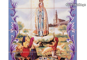 Painel de Azulejos GRANDE Nossa Senhora de FÁTIMA 60X45 CM