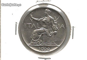 Espadim - Moeda de 1 Lira de 1922 - Itália