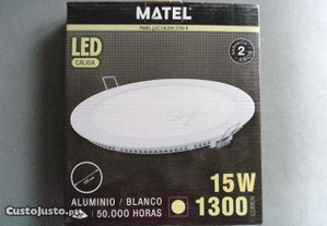 Lâmpada LED 15W para tecto falso, nova na caixa