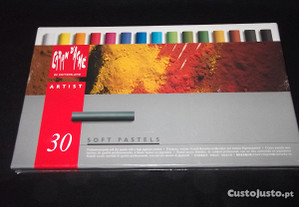 Caixa 30 Soft Pastel Carand'ache lápis pastel NOVO