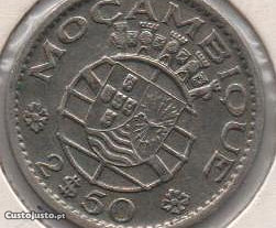 Moçambique - 2.50 Escudos 1953 - mbc/mbc+