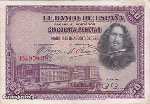 Nota de 50 pesetas 1928