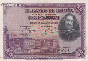 Nota de 50 pesetas 1928