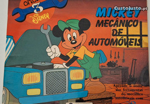 Mickey mecânico de automóveis- vintage