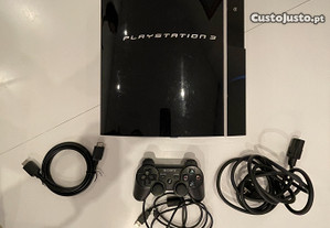PlayStation 3 (consola, comando e cabos)