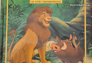O Rei Leão livro tridimensional 3D