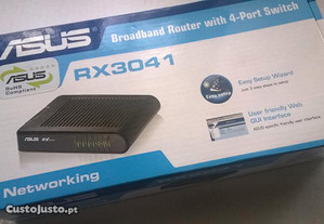 Router Asus com switch 4 ports Fast Ethernet