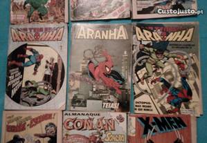 Conjunto/Lote de Livros aos "Quadradinhos" BD Super Herois