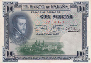 Nota de 100 pesetas 1925