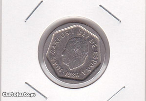 Moeda de 200 pesetas de 1986