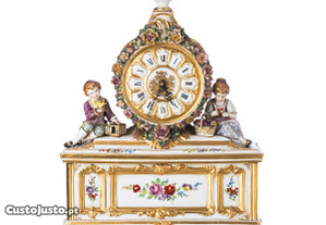 Relógio Mesa Italiano Porcelana