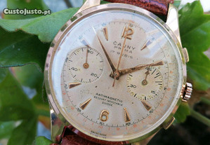 Relógio antigo cauny cronografo corda manual
