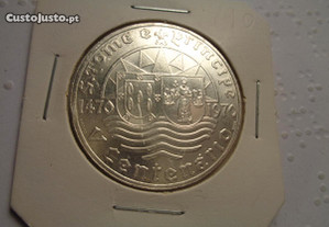 Moeda 50$00 S.Tomé e Principe Prata 1970 Of,Envio