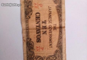 Nota japonesa das Filipinas, 10 centavos, 1942