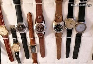 Relógios antigos corda vários preços
