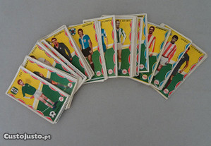 Cromos caderneta caramelos Os Embaixadores do Futebol Português 71/72 Universal