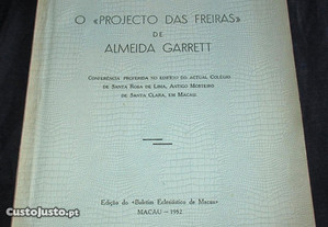 Livro O Projecto das Freiras de Almeida Garrett