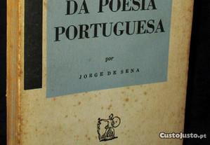 Livro Da Poesia Portuguesa Jorge de Sena Ática 1959