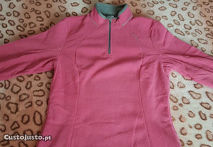 camisola polar cor de rosa tamanho M