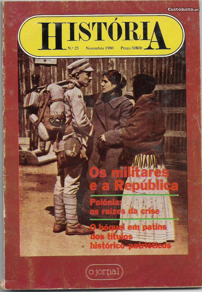 Revista HISTÓRIA de O Jornal nº 25 Novembro 1980