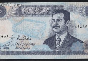 Espadim - Nota de 100 Dinares de 1994 - Iraque