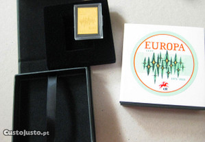 Selo de Ouro Réplica do Selo Europa CEPT de 1972 c/ Certificação