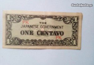 Nota japonesa das Filipinas, 1 centavo, 1942