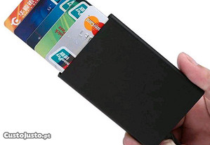 Carteira porta cartões com proteção RFID