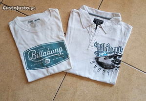 Conjunto t-shirt e polo Billabong menino 12 anos
