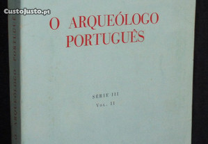 Livro O Arqueólogo Português Série III Volume II