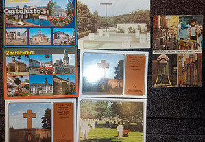 43 postais varios locais do mundo