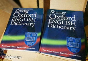 Shorter Oxford English Dictionary - 2 volumes novos - dicionário de inglês