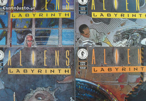 ALIENS Labyrinth 1 2 3 4 mini série completa Dark Horse Comics BD Banda Desenhada