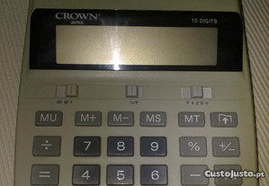 Maquina de calcular de secretária com rolo CROWN