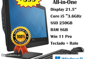 Computador All-in-One I5 21 5 polegadas Windows 11 pro c/ teclado e rato c/ garantia