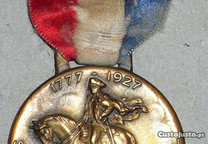Medalha antiga 1927 Steuben Society of America
