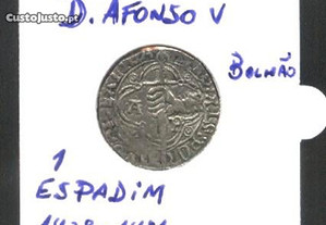 Espadim - Moeda de 1 Espadim de 1438 a 1481 - D. Afonso V