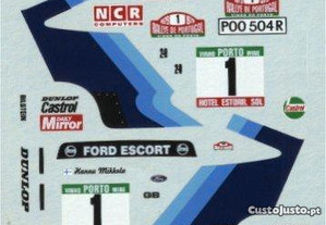 Decalque-Ford Escort MK2 - Vencedor Portugal 79