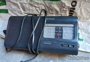 Rádio Sony Grande a Pilhas e Corrente