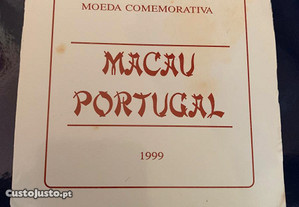Moeda 500 escudos Macau Prata Proof 1999