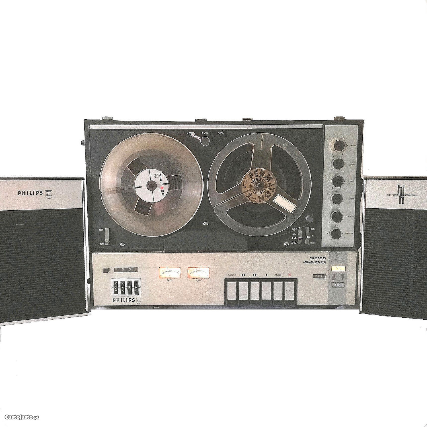 Gravador/Leitor de bobines Philips Stereo 4408