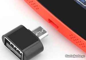 Adaptador Conversor Micro USB OTG para USB 2.0