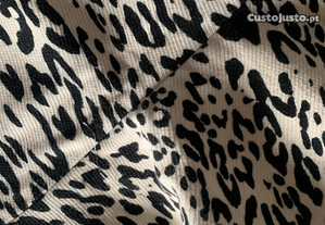 Mini saia, padrão leopardo, ZARA