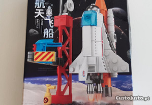 Brinquedo de Construção 107 peças Space Shuttle Novo 6+
