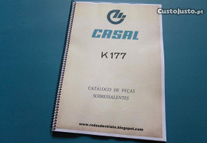 Catálogo Peças Motorizada Casal K177 50 cc automática