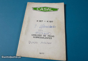 Catálogo Peças Motor Casal K167 e K197 motorizada 50 cc