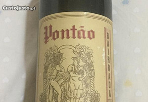 Garrafa de vinho tinto Bairrada Pontão, reserva